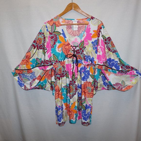 TRINA TURK Radiant Blooms Swim Coverup Dress - Picture 2 of 7